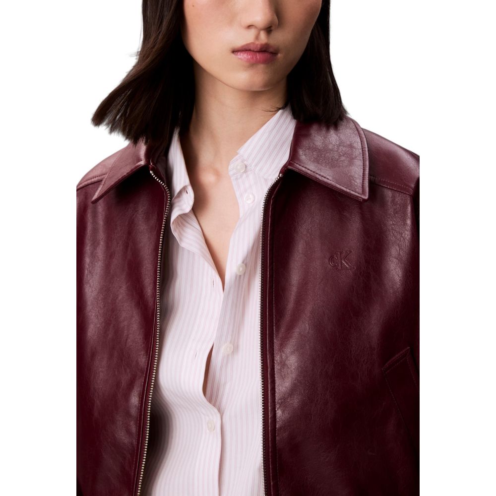 Bordeaux Leather Jacket - ventzia