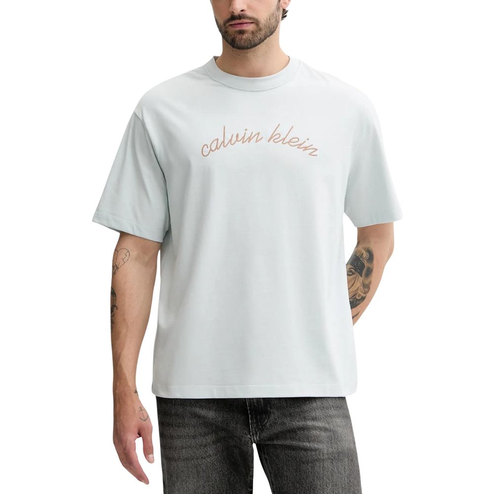 Blue Cotton T-Shirt - ventzia