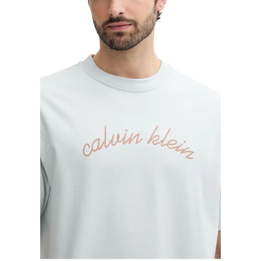 Blue Cotton T-Shirt - ventzia