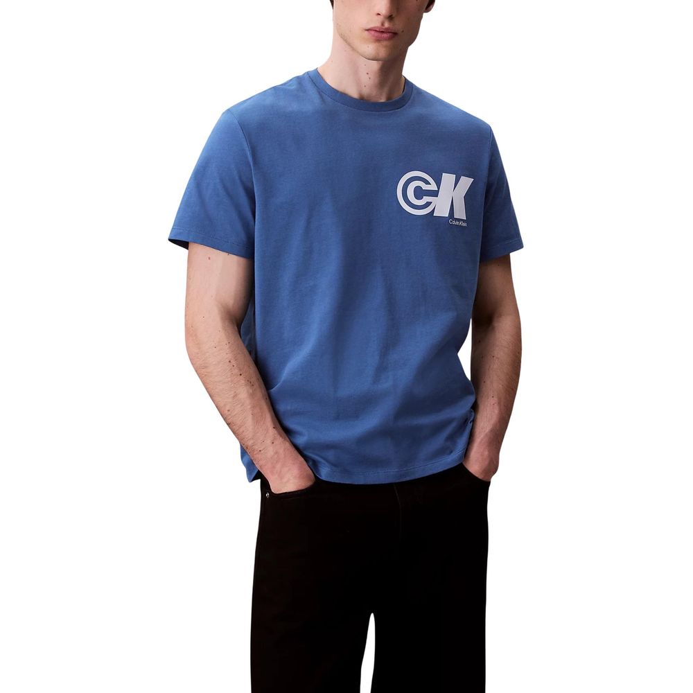 Blue Cotton T-Shirt - ventzia