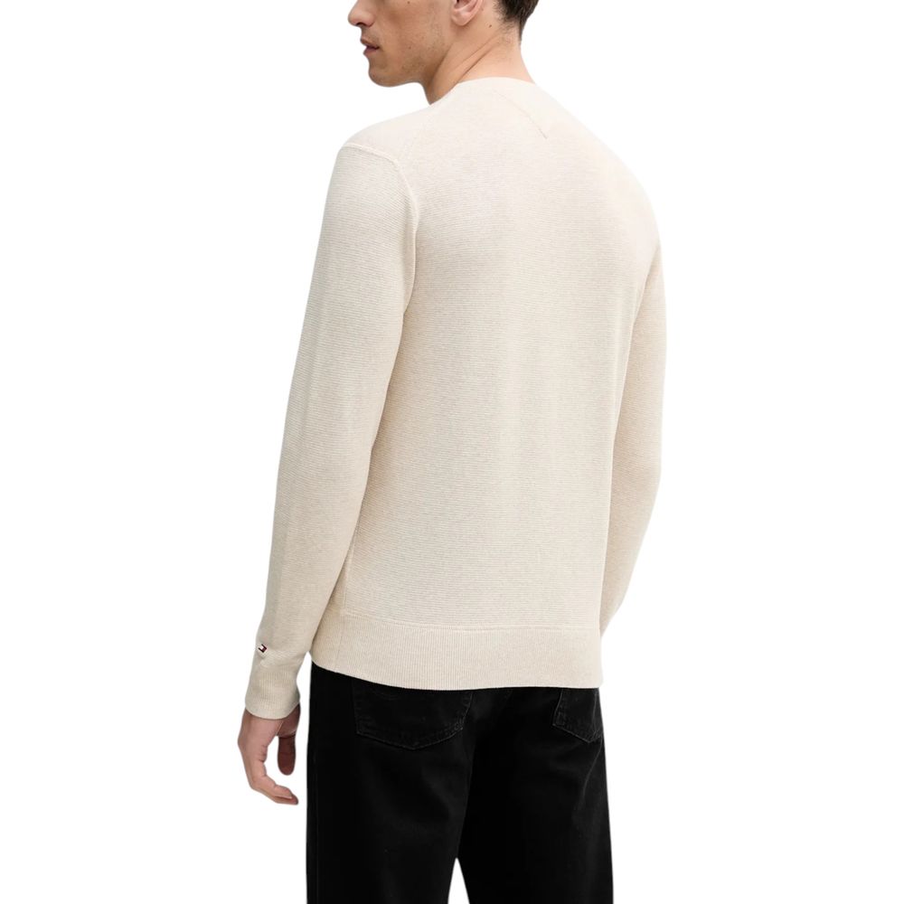 Beige Organic Cotton Sweatshirt - ventzia