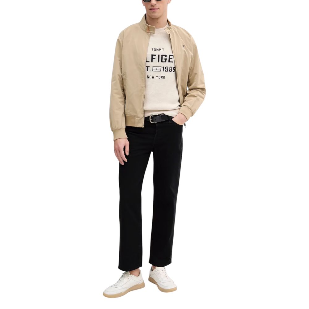 Beige Organic Cotton Sweatshirt - ventzia