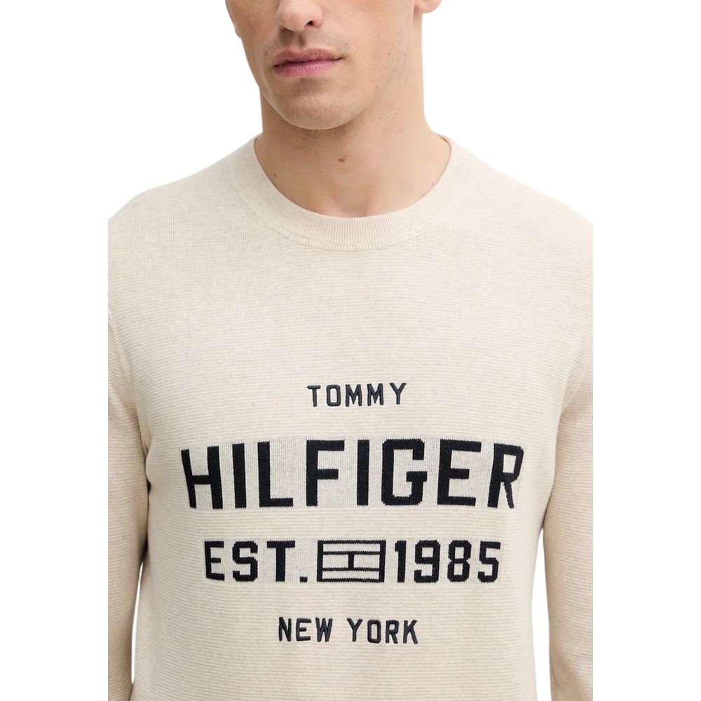 Beige Organic Cotton Sweatshirt - ventzia