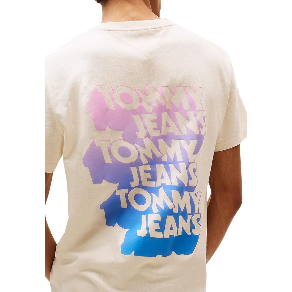 Beige Recycled Cotton T-Shirt