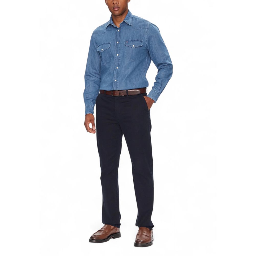 Light Blue Denim Shirt - ventzia