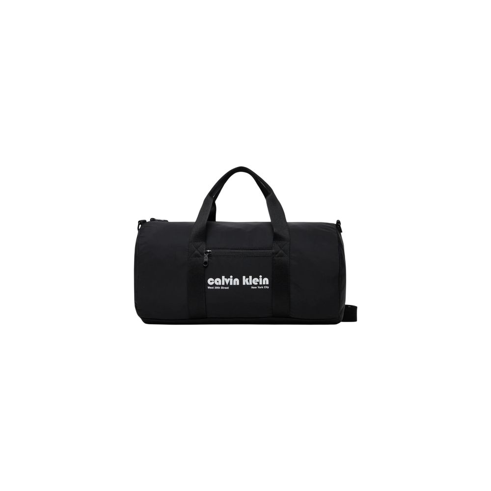 Black Recycled Polyester Duffel Bag - ventzia