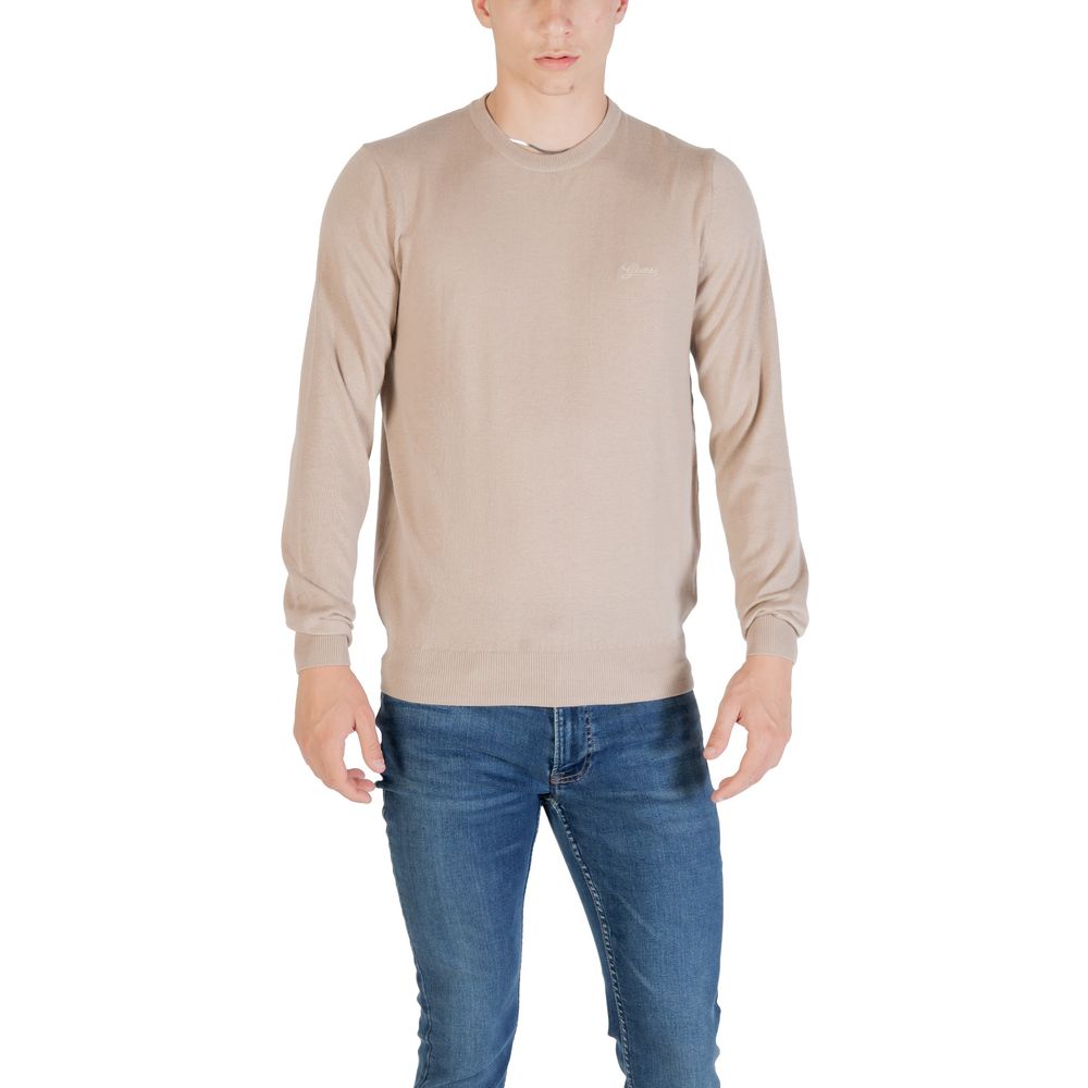 Beige Polyester Sweatshirt - ventzia