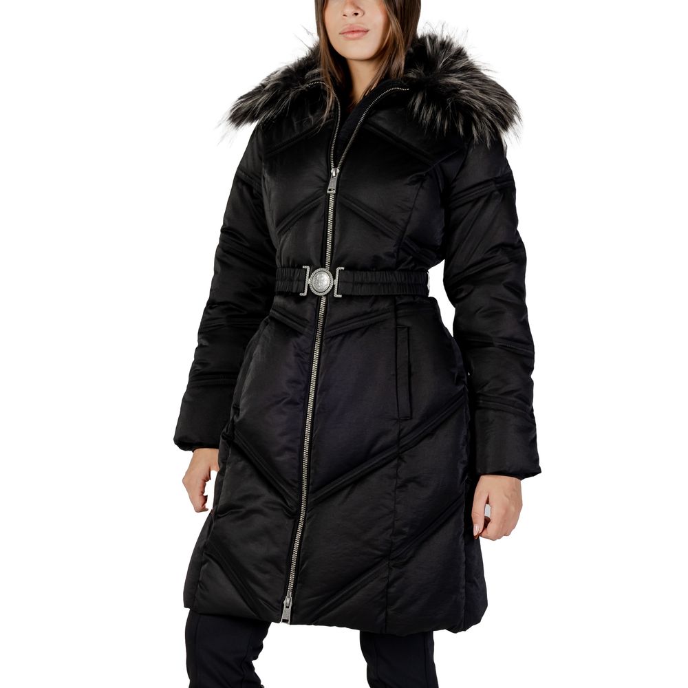 Black Cotton Coat - ventzia