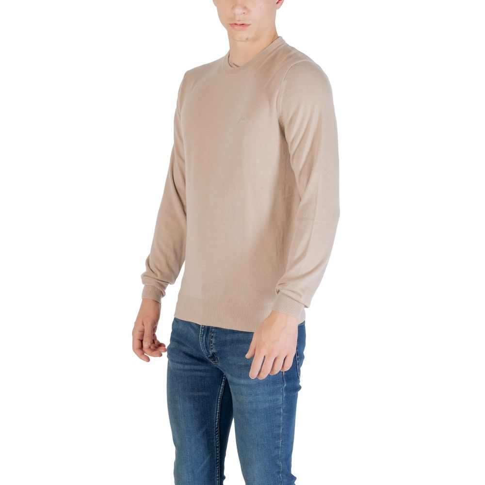 Beige Polyester Sweatshirt - ventzia