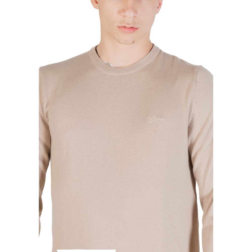 Beige Polyester Sweatshirt - ventzia