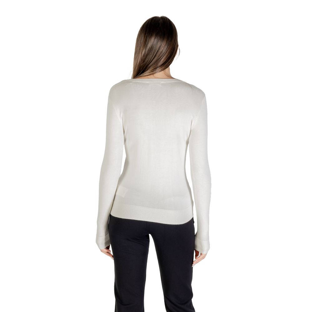 Cream Viscose Sweatshirt - ventzia