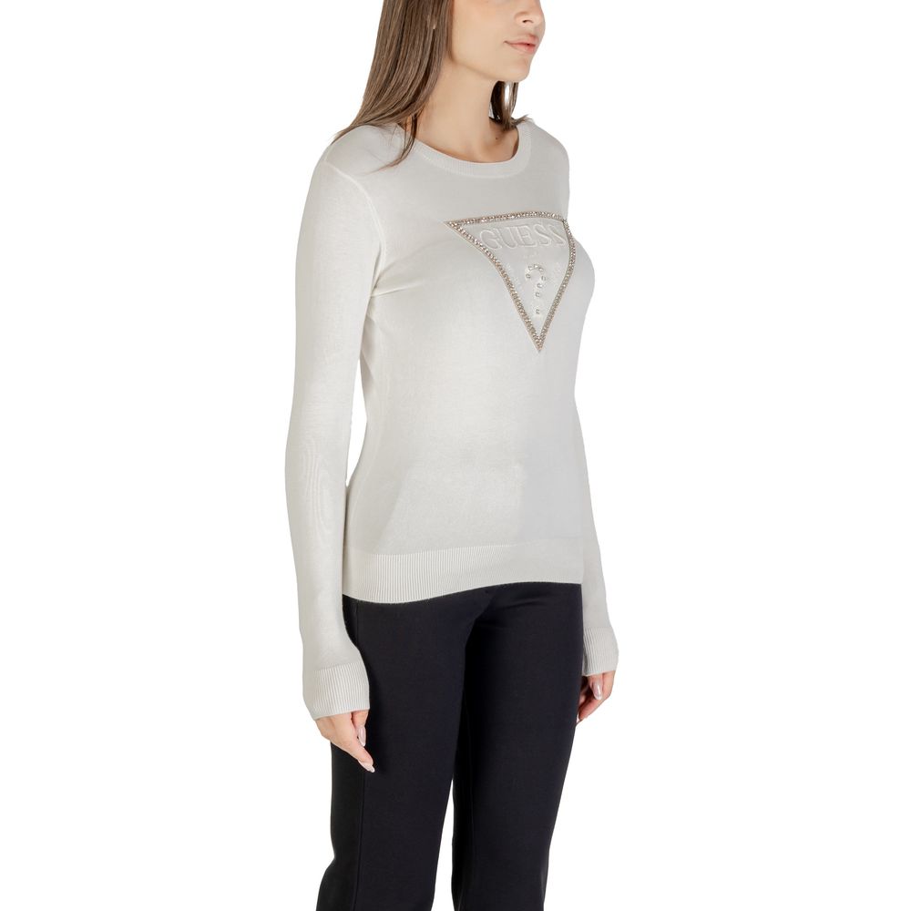 Cream Viscose Sweatshirt - ventzia