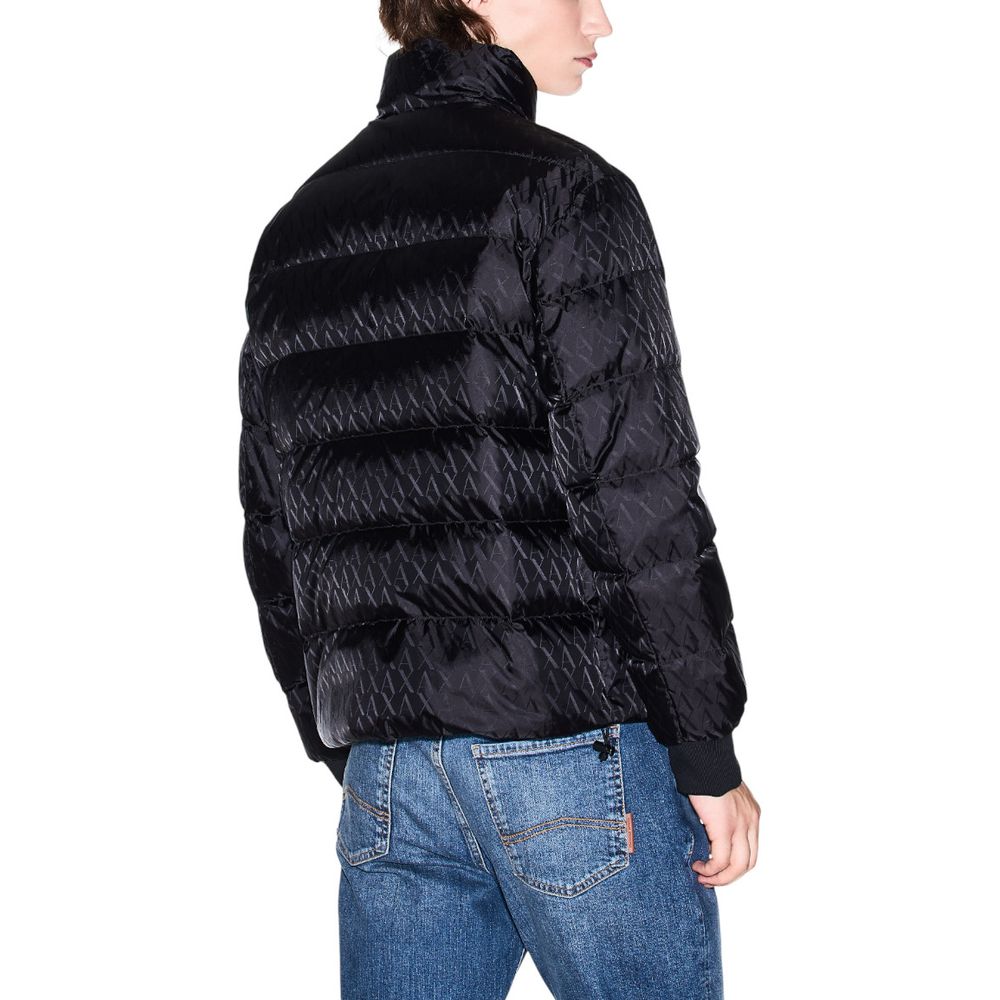 Black Polyamide Coat - ventzia