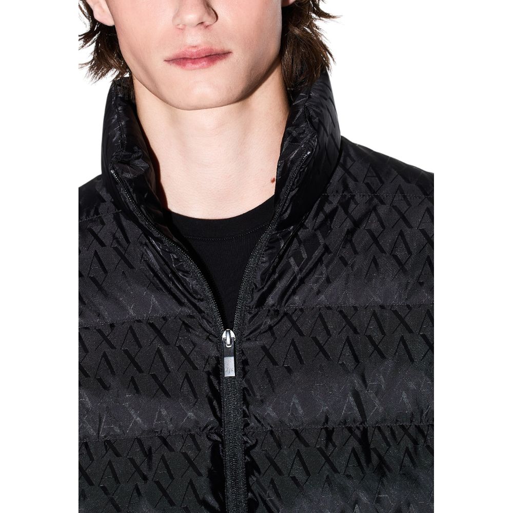 Black Polyamide Coat - ventzia