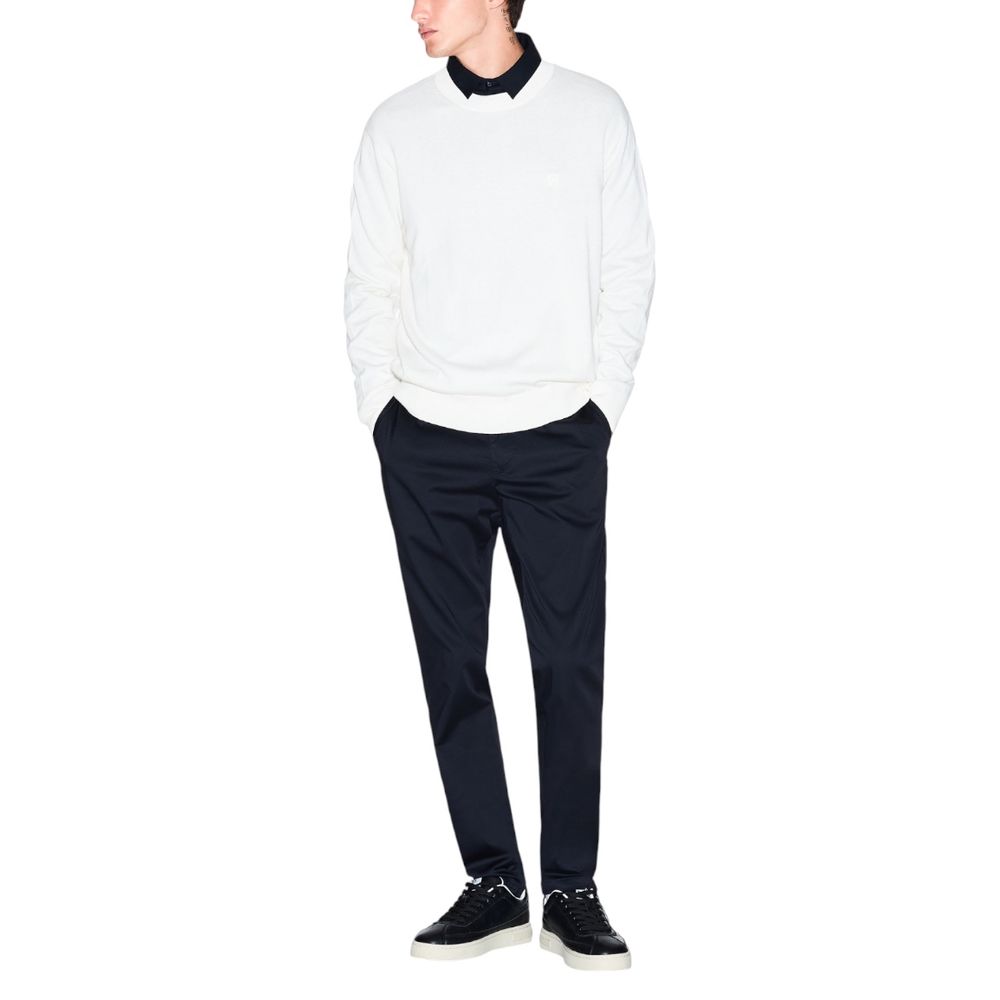 Cream Viscose Sweatshirt - ventzia