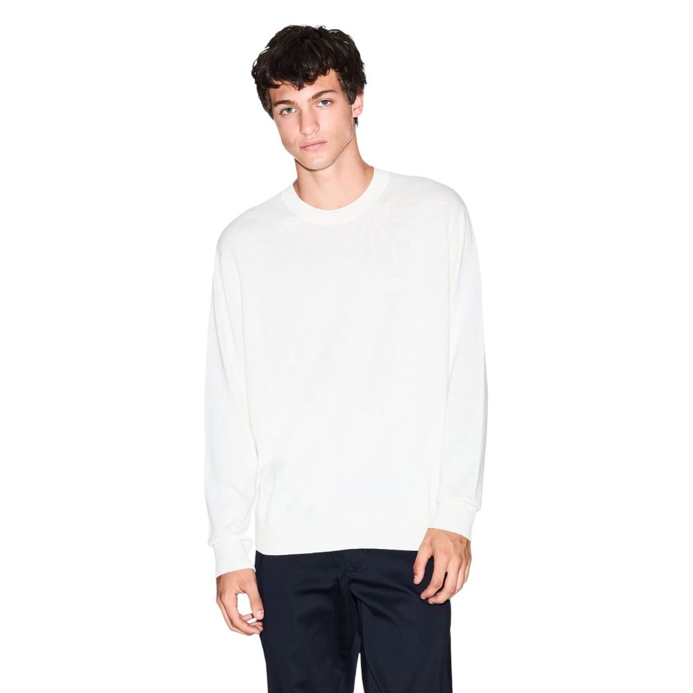 Cream Viscose Sweatshirt - ventzia