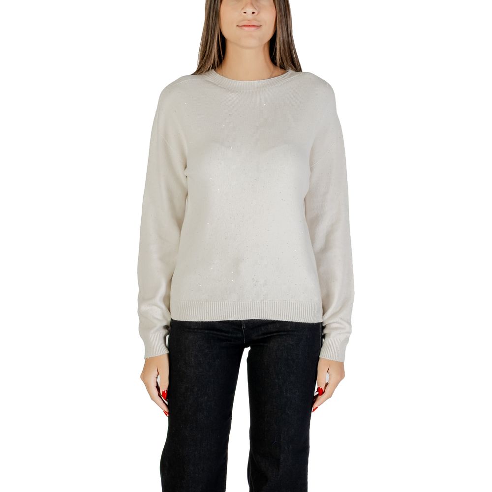 White Viscose Sweatshirt - ventzia