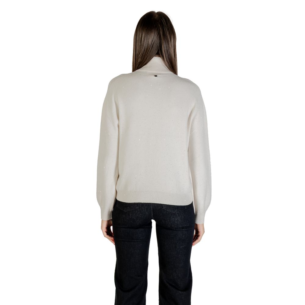 White Viscose Sweatshirt - ventzia