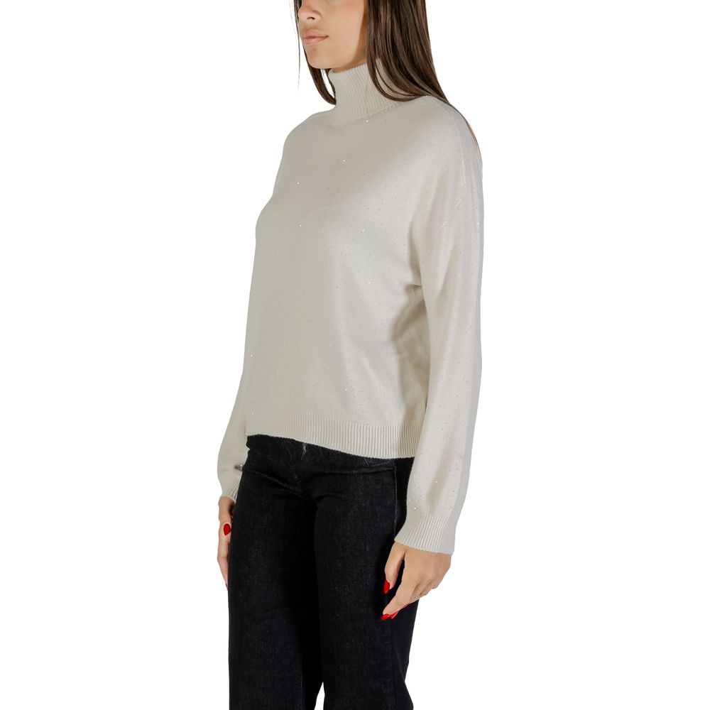 White Viscose Sweatshirt - ventzia
