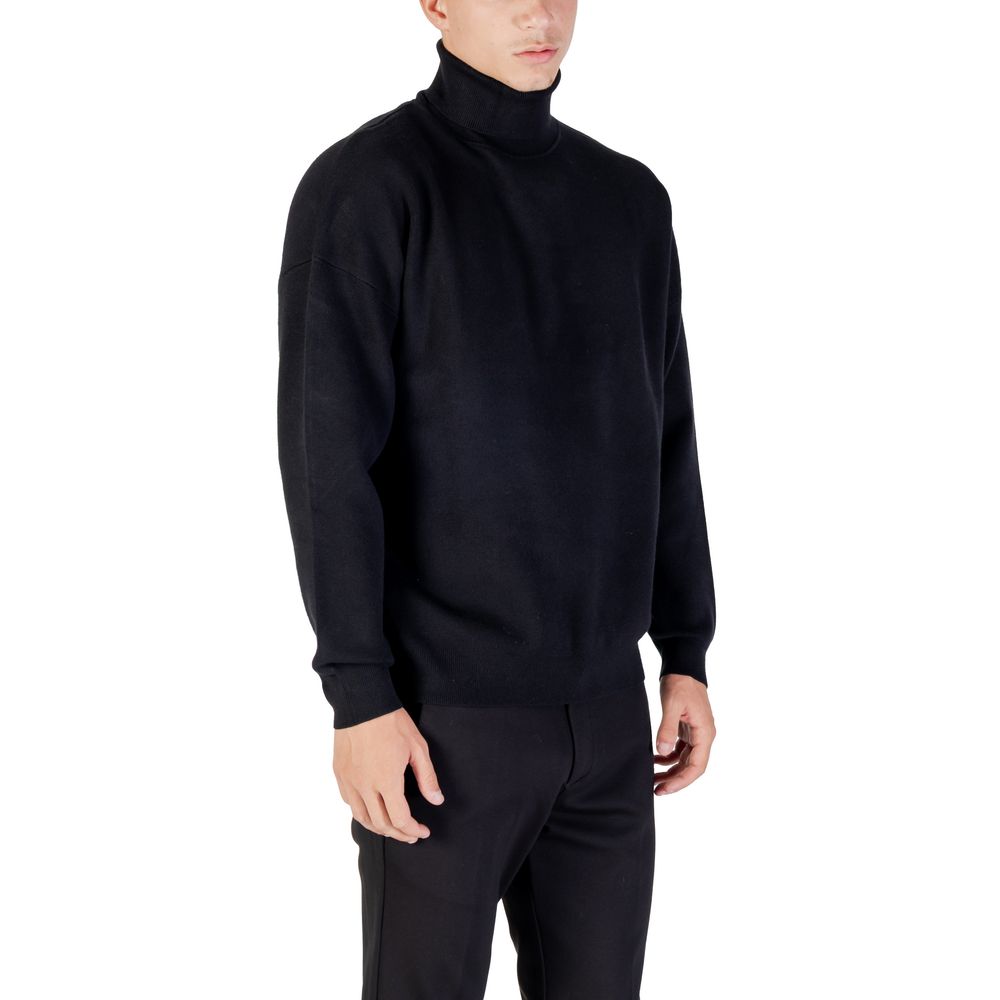 Black Viscose Sweatshirt - ventzia