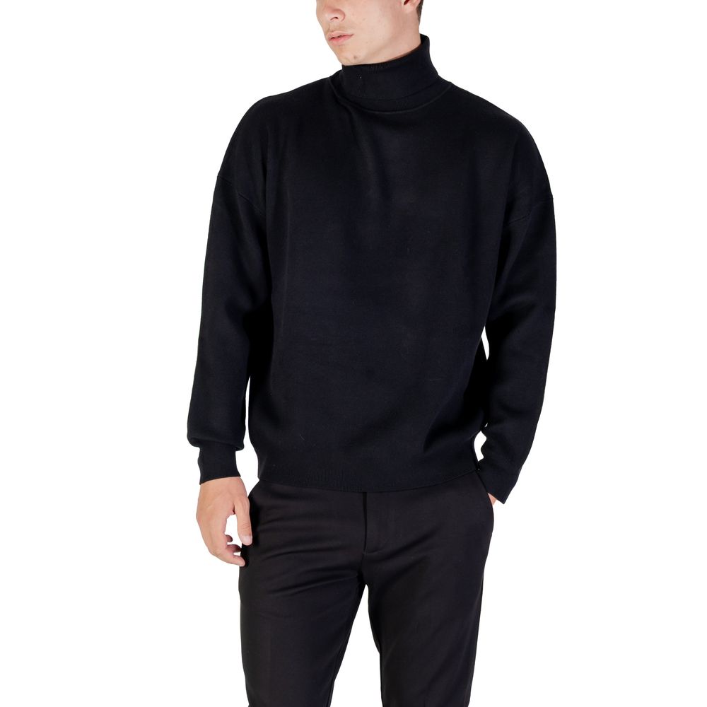 Black Viscose Sweatshirt - ventzia