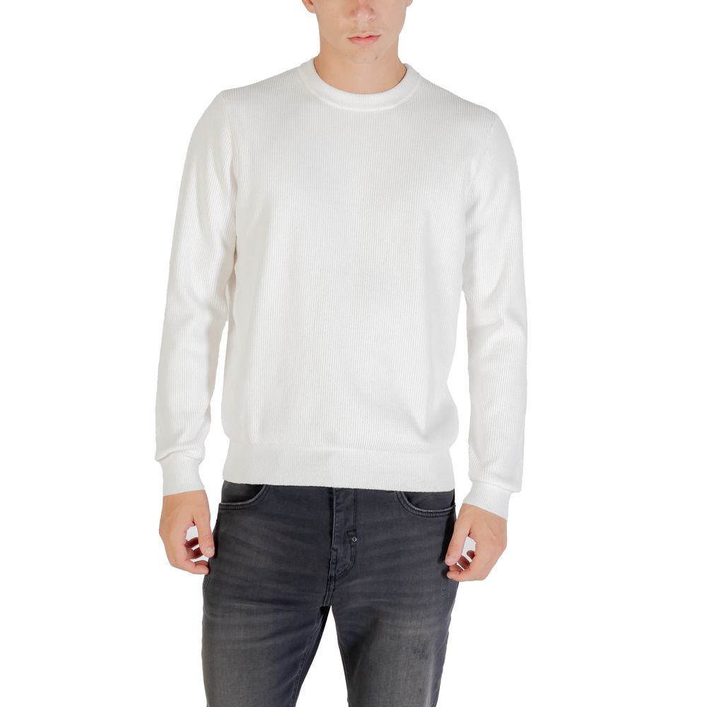 Beige Polyester Sweatshirt - ventzia