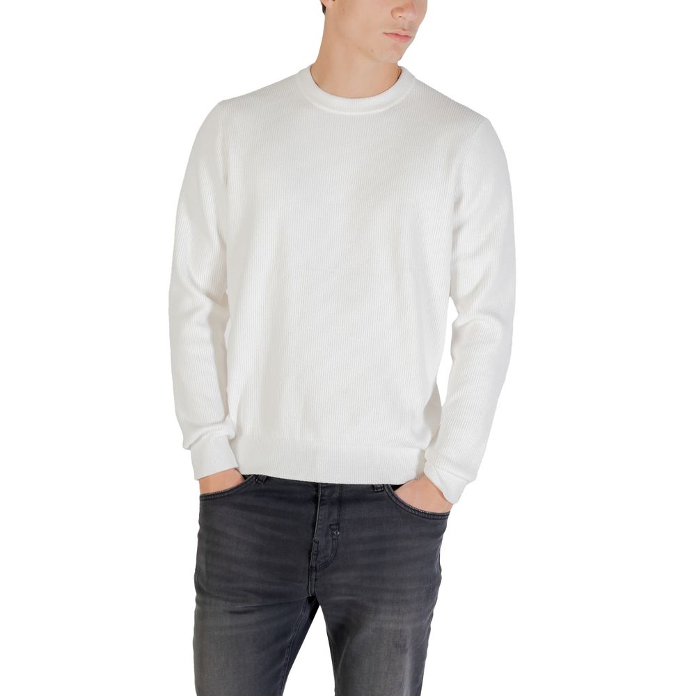 Beige Polyester Sweatshirt - ventzia
