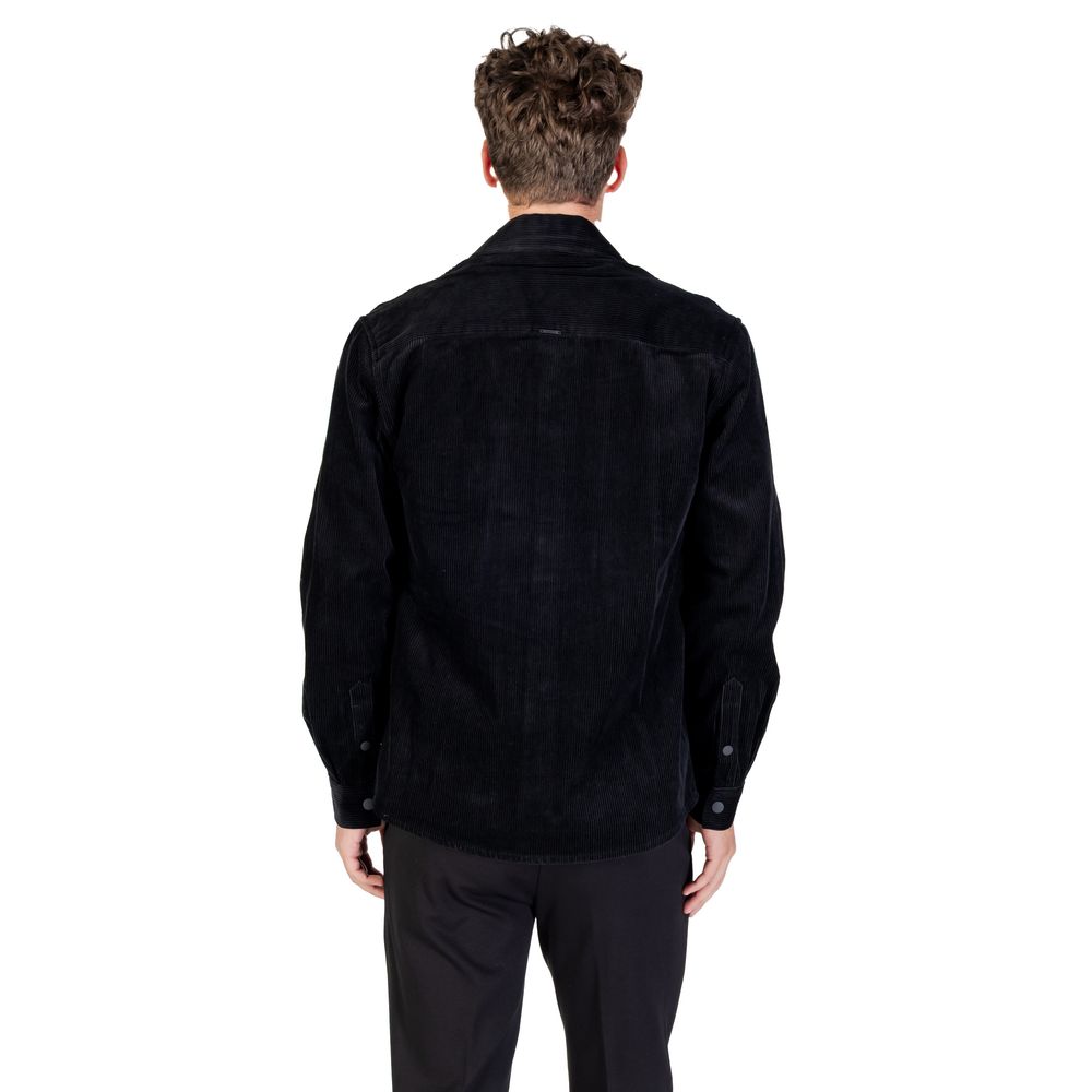 Black Cotton Shirt - ventzia