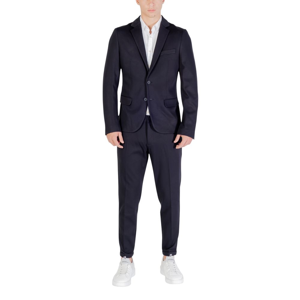 Blue Viscose Dress Pants - ventzia