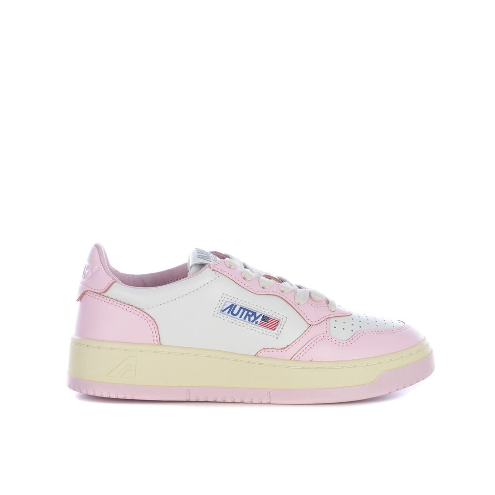 Multicolor Leather Low Top Sneakers - ventzia