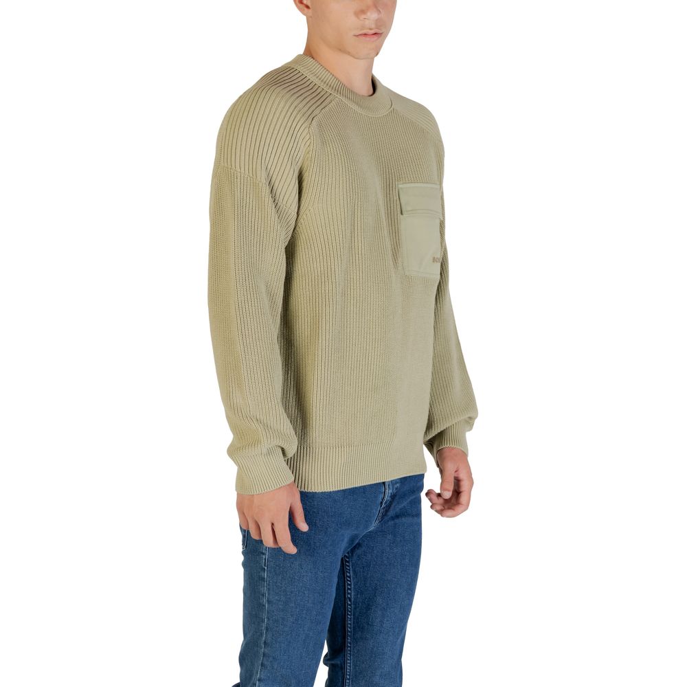 Green Cotton Sweatshirt - ventzia