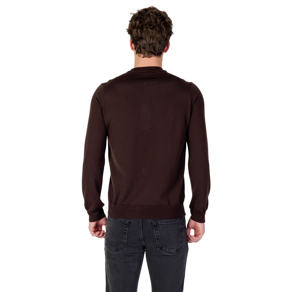 Brown Wool Sweatshirt - ventzia