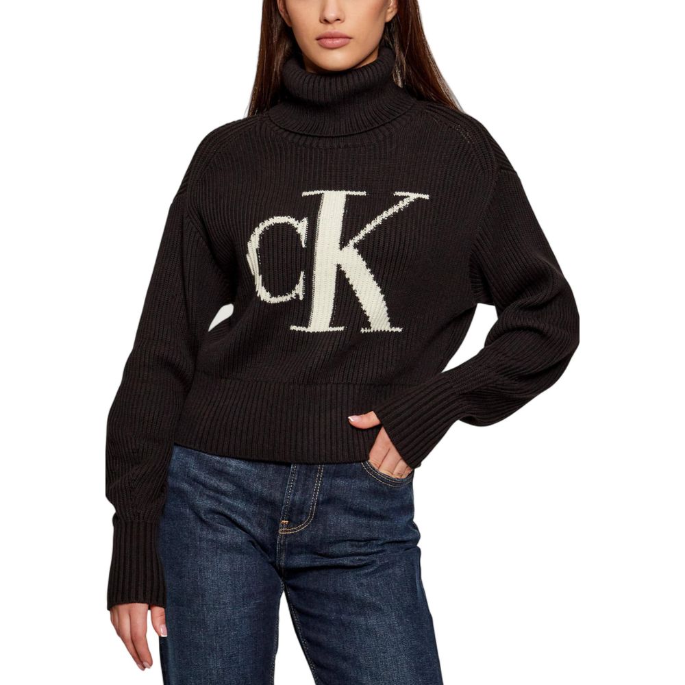 Black Cotton Sweatshirt - ventzia