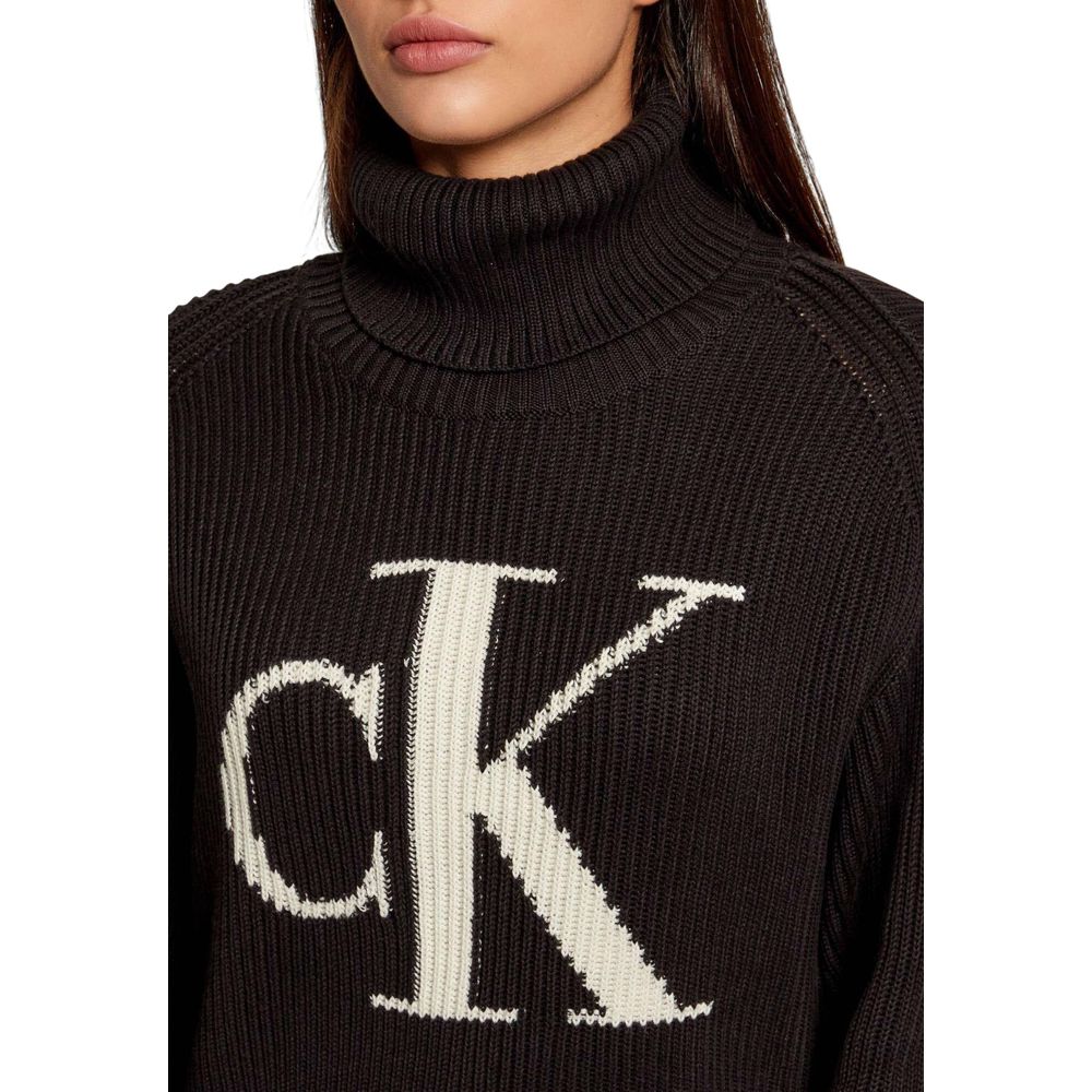 Black Cotton Sweatshirt - ventzia