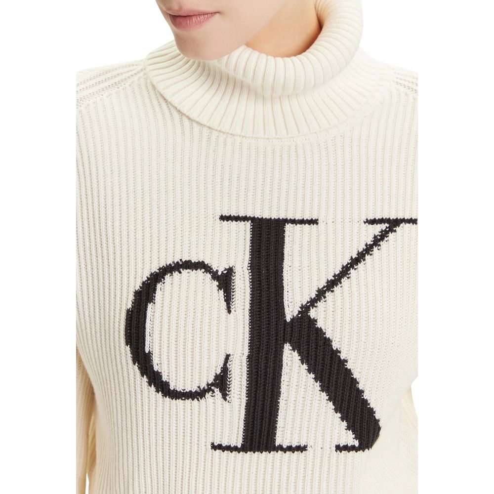 Beige Cotton Sweatshirt - ventzia
