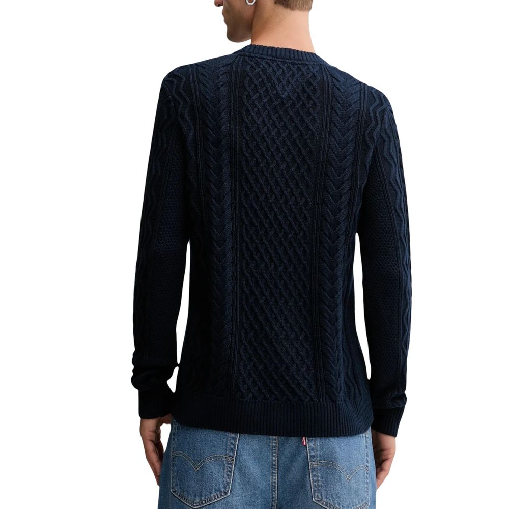 Blue Recycled Cotton Sweatshirt - ventzia