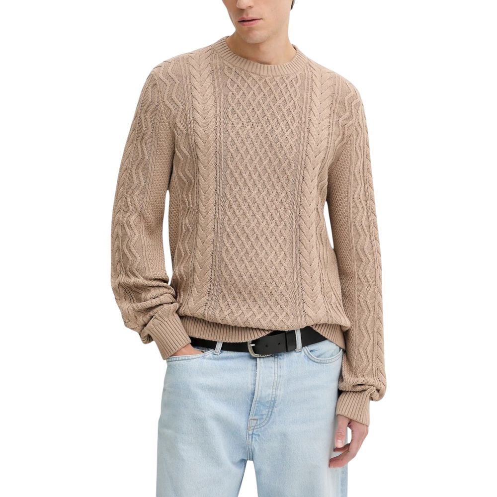 Beige Recycled Cotton Sweatshirt - ventzia