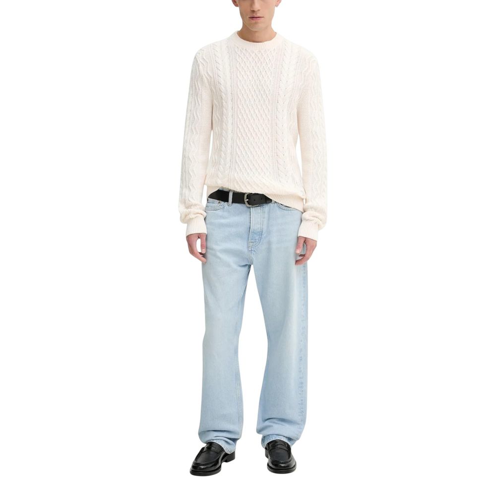 Cream Recycled Cotton Sweatshirt - ventzia