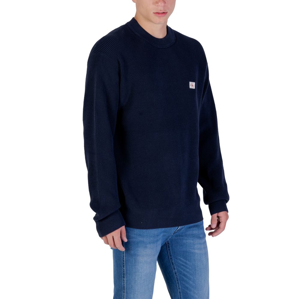 Blue Cotton Sweatshirt - ventzia