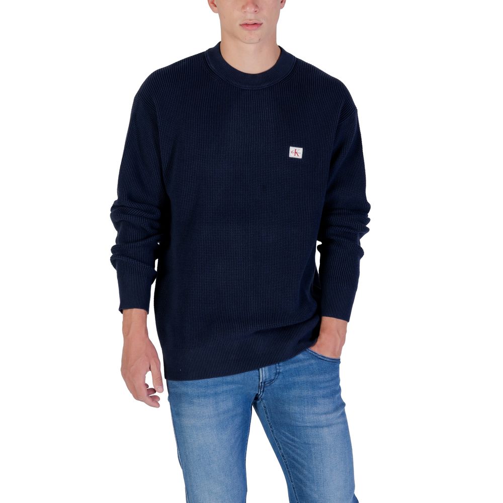 Blue Cotton Sweatshirt - ventzia