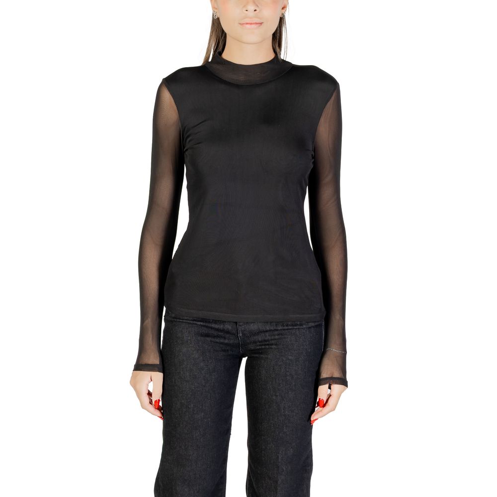 Black Recycled Polyester Blouse - ventzia