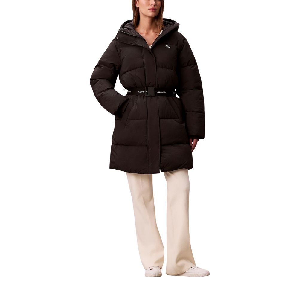 Black Polyamide Coat - ventzia
