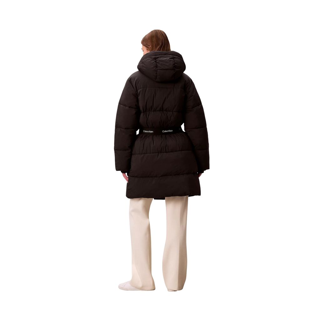 Black Polyamide Coat - ventzia