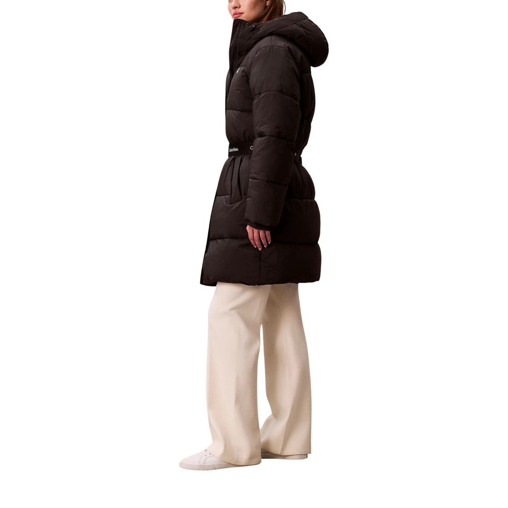 Black Polyamide Coat - ventzia