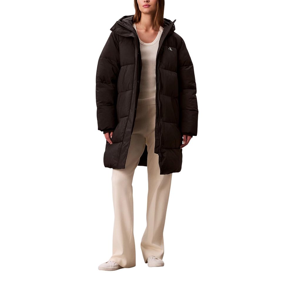 Black Polyamide Coat - ventzia