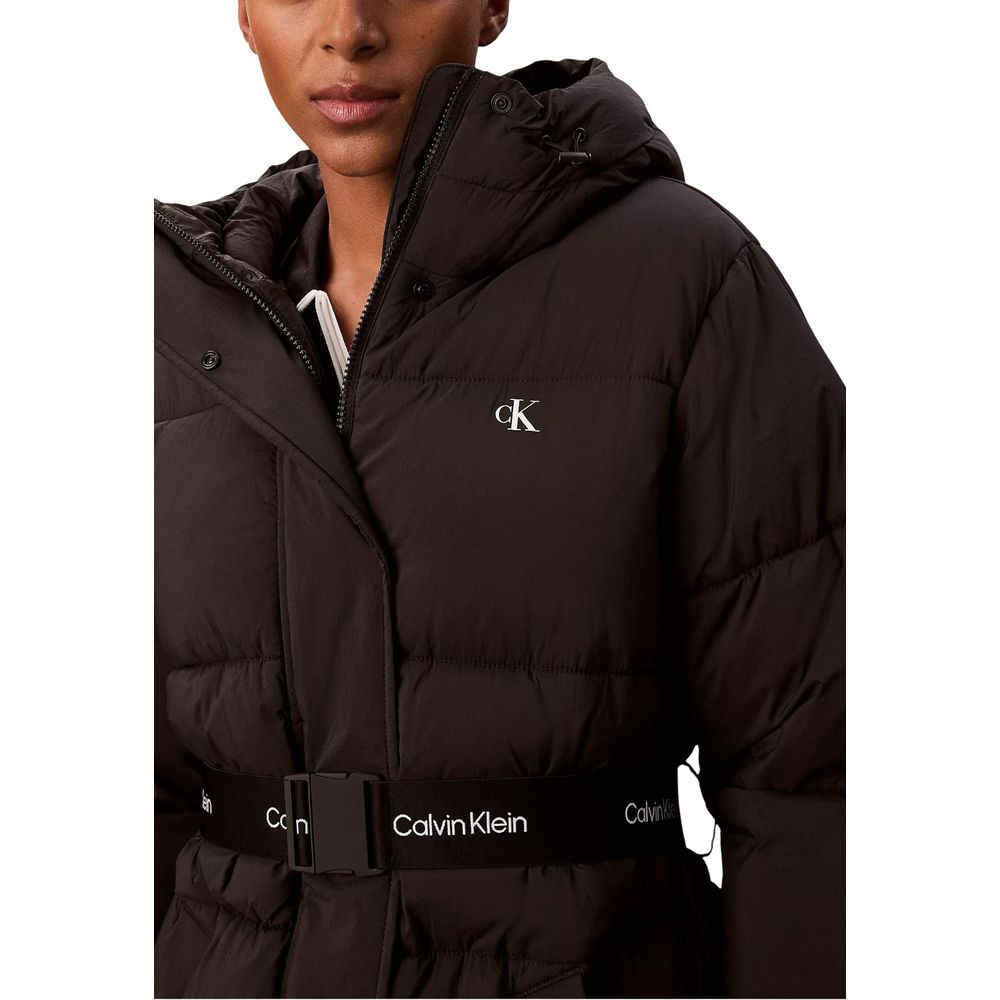 Black Polyamide Coat - ventzia