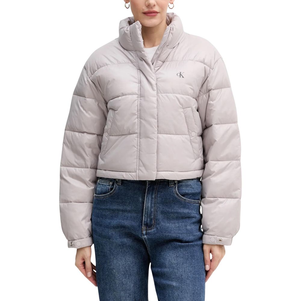Purple Polyamide Jackets And Coat - ventzia