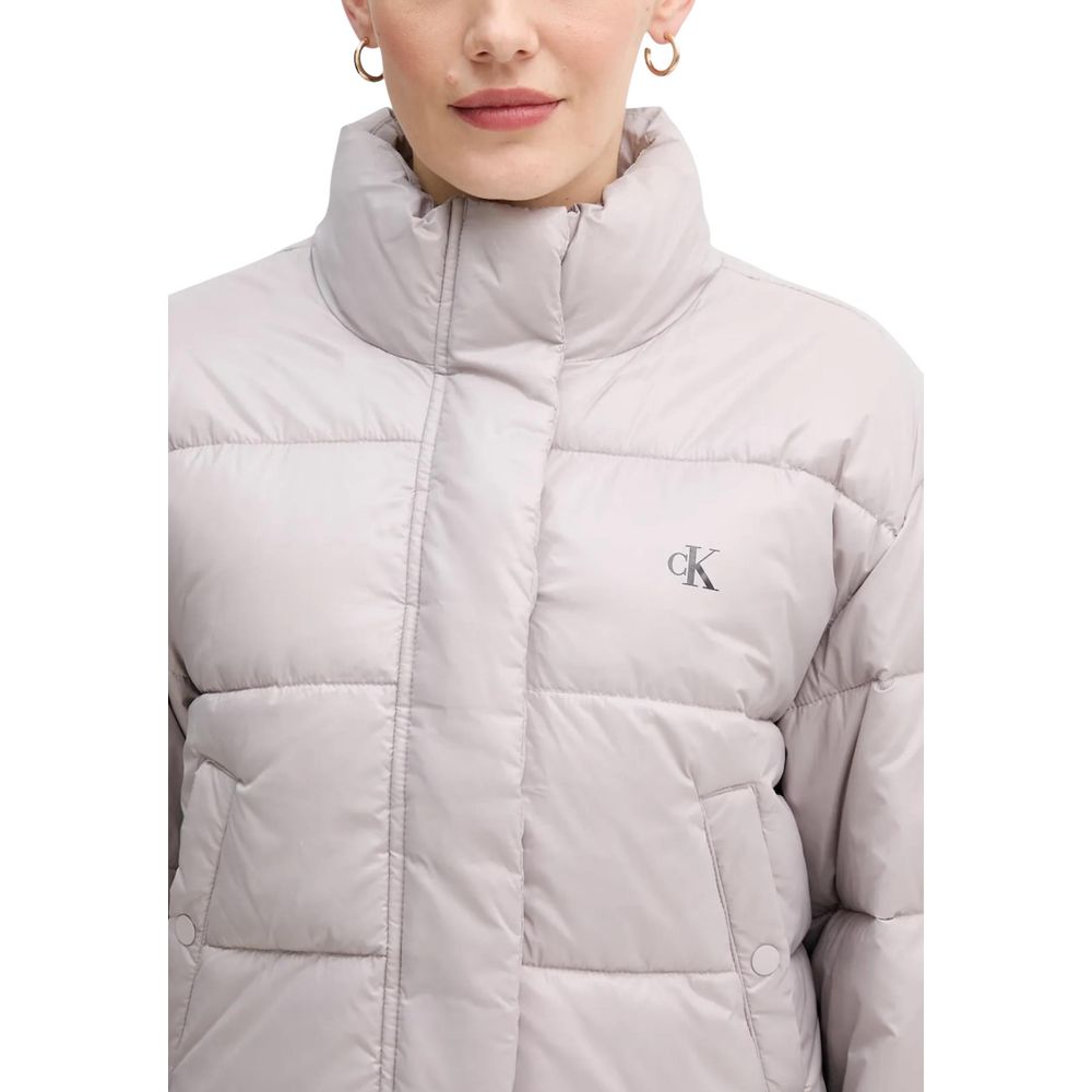 Purple Polyamide Jackets And Coat - ventzia