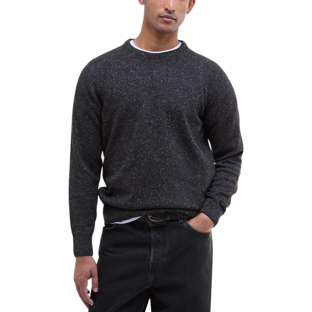 Black Wool Sweatshirt - ventzia
