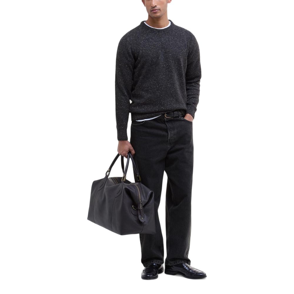 Black Wool Sweatshirt - ventzia
